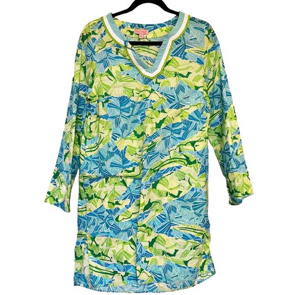 Lilly Pulitzer Elina tunic Dress Green size Medium - Picture 2 of 4